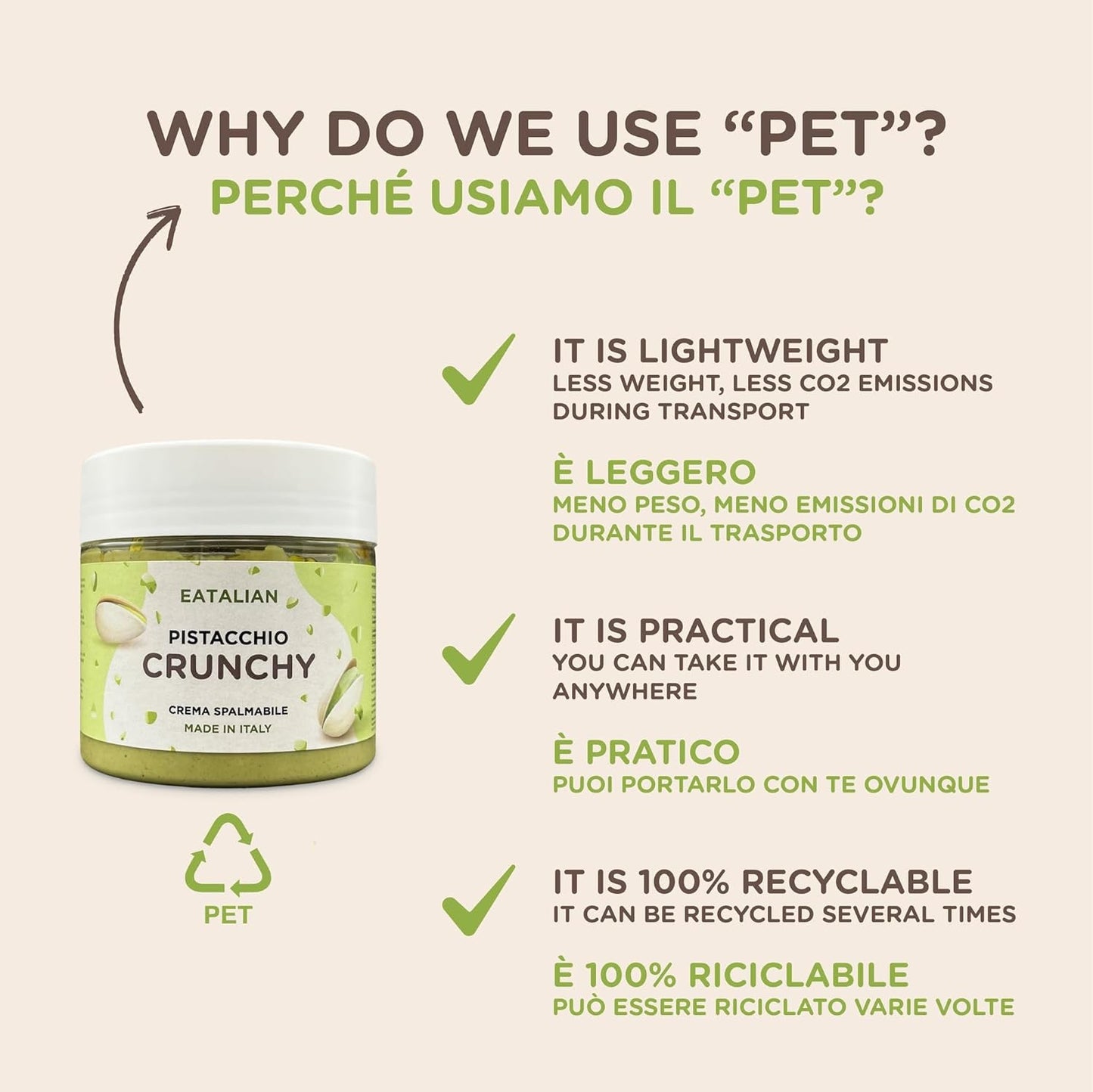 Pistachio Crunchy Spread Cream