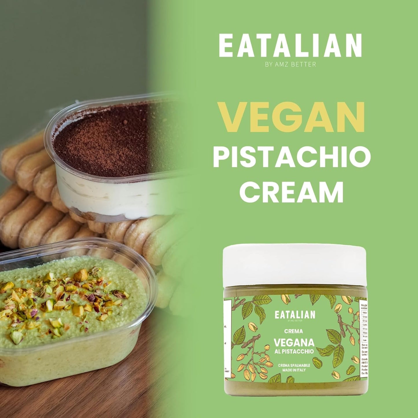 Vegan Pistachio Spread Cream